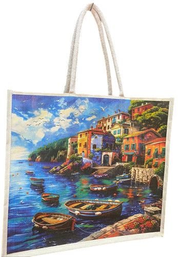 Jute Printed Carry Bags