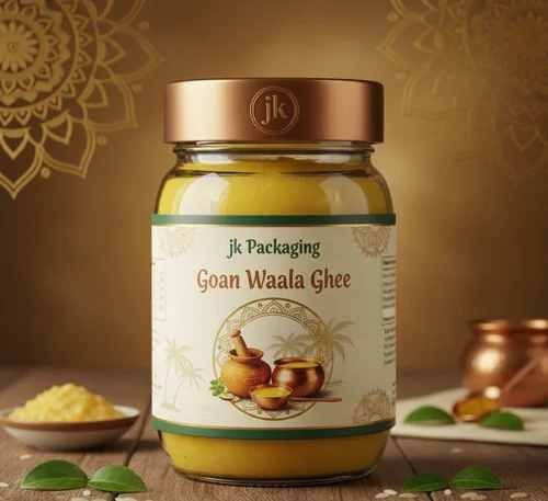 Ghee Jar PVC Shrink Sleeves Label