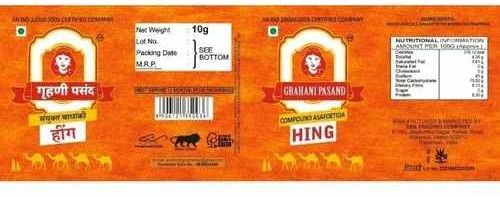 Hing Bottle PVC Shrink Label