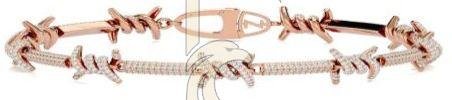 Round Female Barbed Wired Bracelet