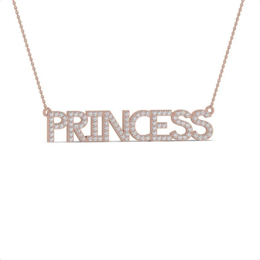 Diamond Name Pendant