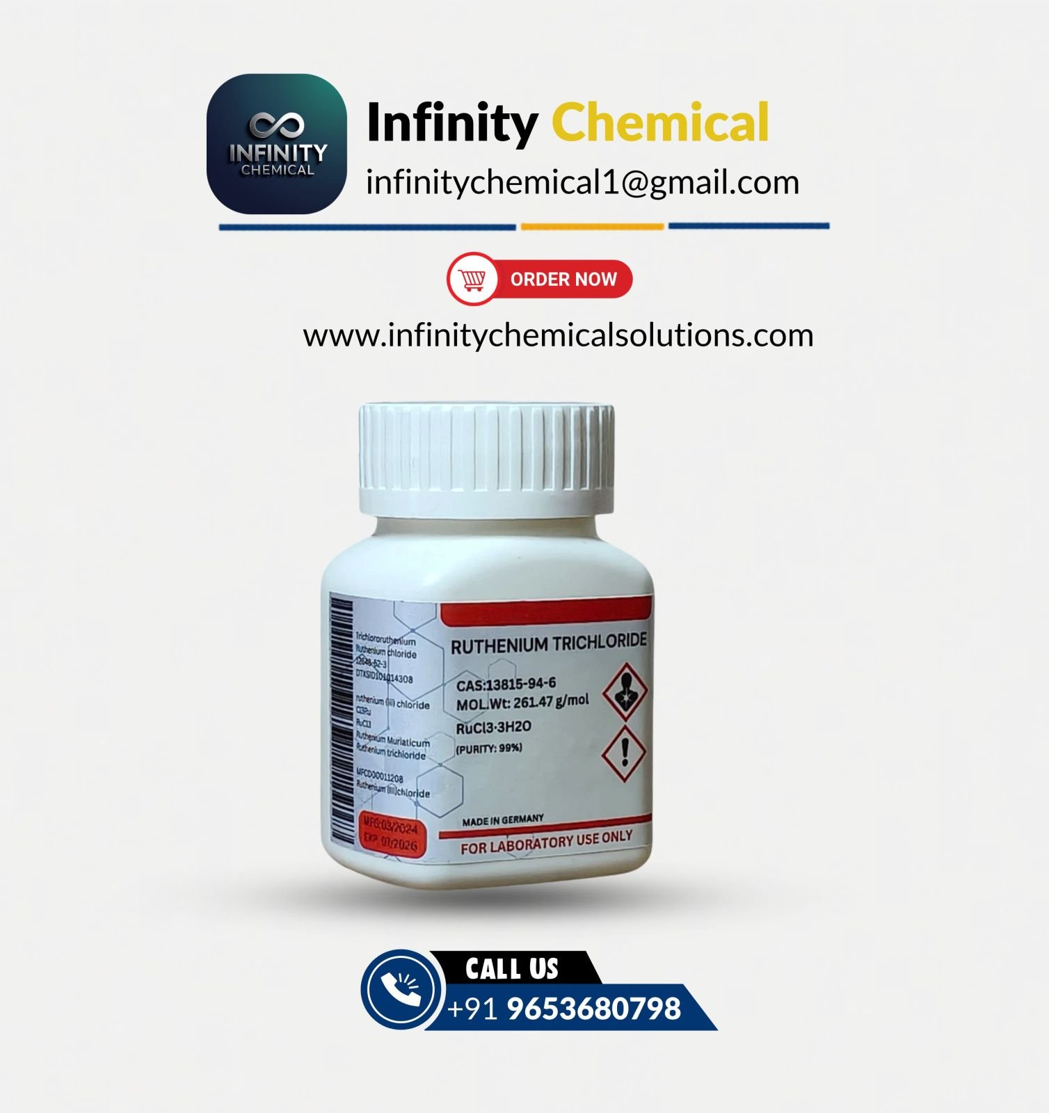 Ruthenium Trichloride Powder