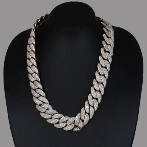 925 Sterling Silver 22-Inch Hip Hop Cuban Chain