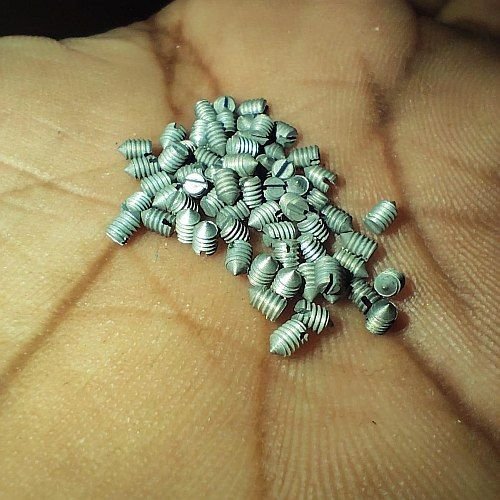 M2X3mm Grey Mild Steel Grub Screw