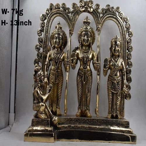 13 Inch Brass RAM Darbar Statue