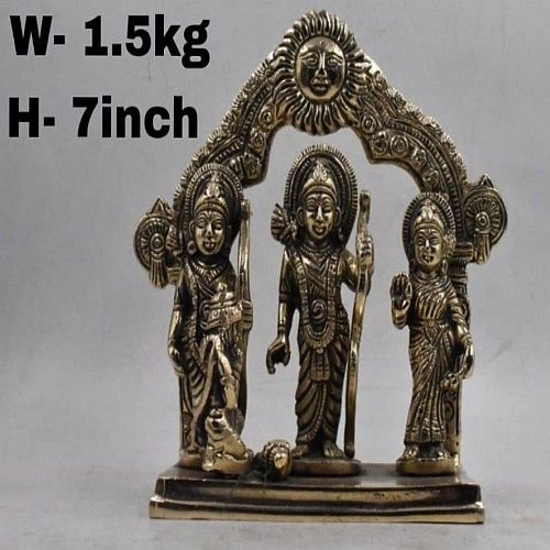 7 Inch Brass RAM Darbar Statue