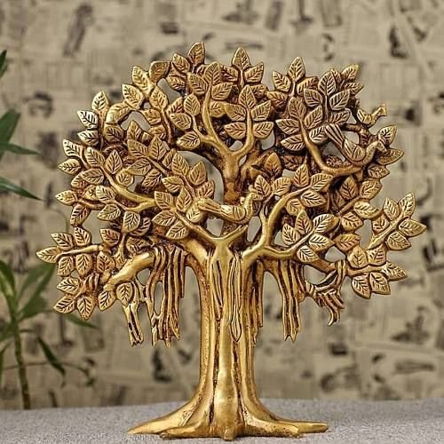 Brass Kalpavriksha Tree Statue