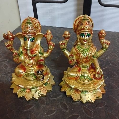 Brass Laxmi Ganesh Statue