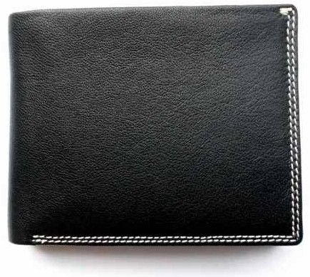 Men Black Leather Wallet
