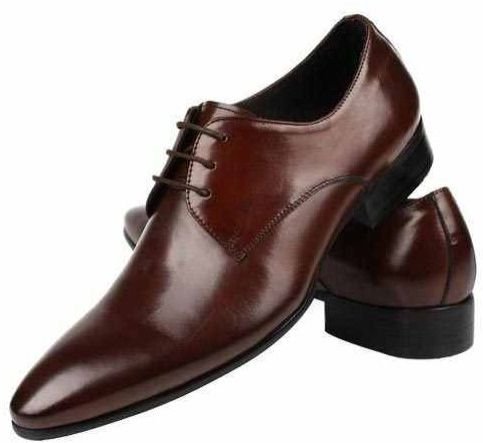 Mens Brown Pure Leather Formal Shoe