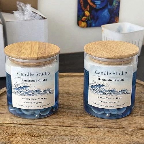Handcrafted Soy Wax Ocean Fragrance Candle