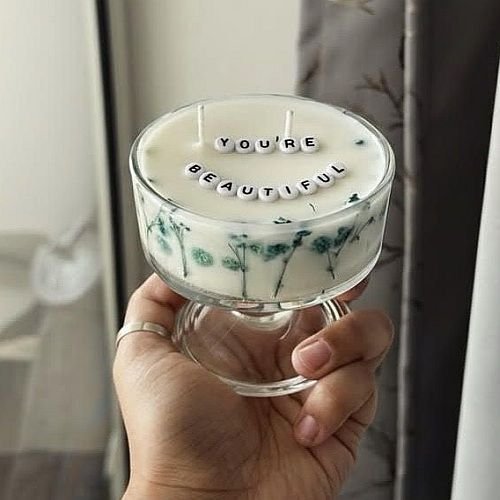 Jar Soy Wax Secret Message Candle