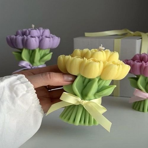 Tulip Bouquet Soy Wax Candle
