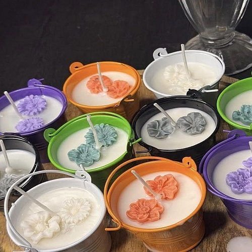 Soy Wax Multicolour Bucket Candles