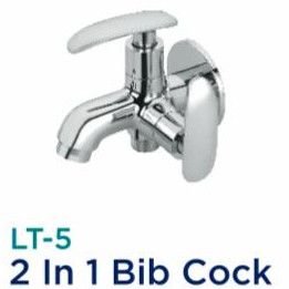 LT-05 2 In 1 Brass Dual Outlet Bib Cock