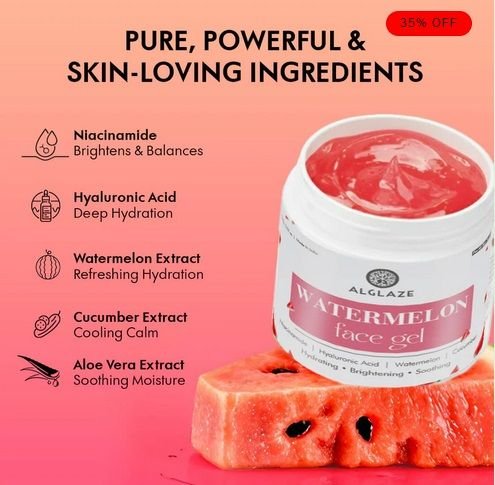 Alglaze Watermelon Face Gel