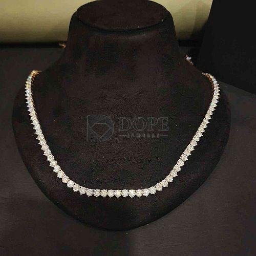 925 Sterling Silver Hip Hop Moissanite Diamond Cuban Chain