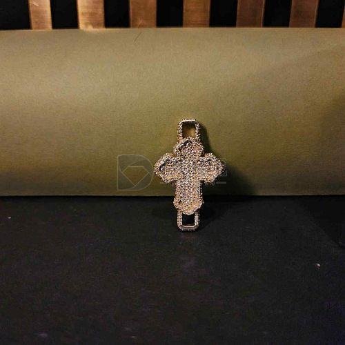 Adorable Hip Hop Cross Moissanite Diamond Pendant