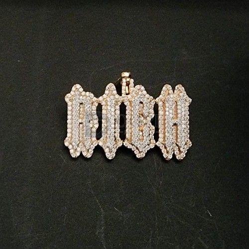 Customized Righ Hip Hop Moissanite Diamond Pendant