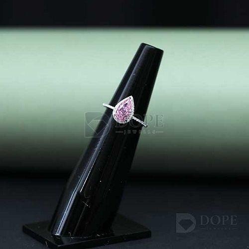 Elegant Ladies Pear Cut Pink Diamond Ring