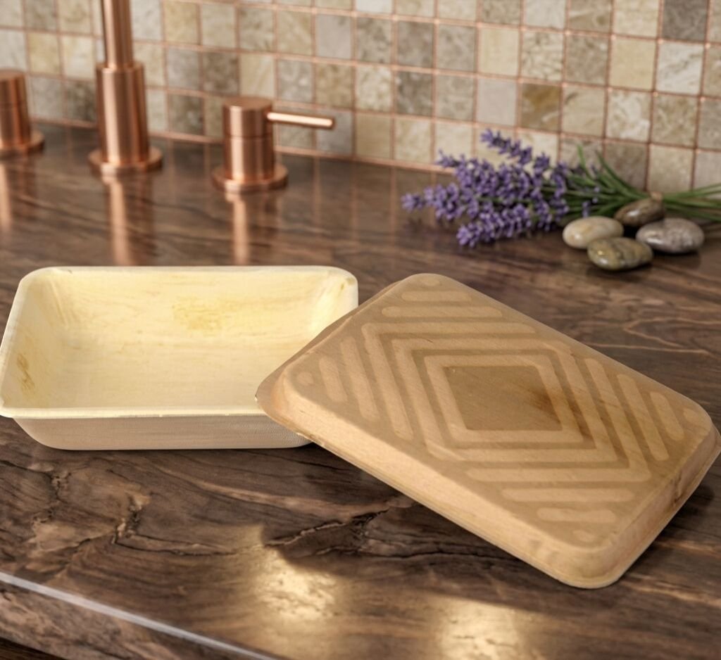 Areca Palm Leaf Rectangular Meal Packing Box