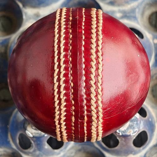 Red Match Cricket Leather Ball