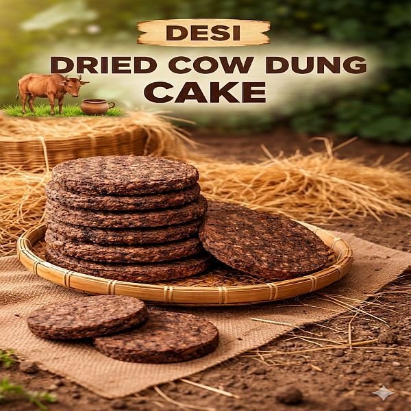 Dried Cow Dung Cake