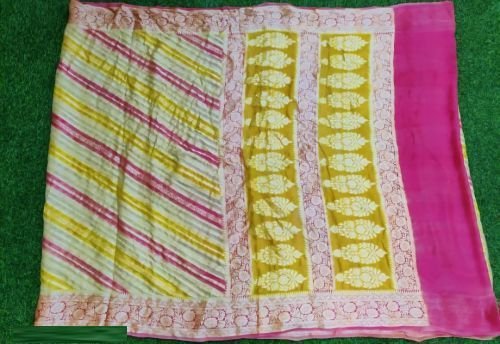 Pure Khaddi Chiffon Banarasi Saree