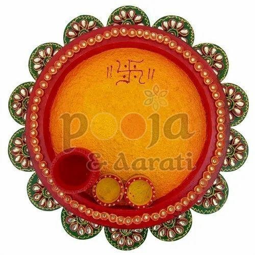 Designer Decorative Pooja Thali for Festivals