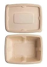 500ml Bagasse Takeaway Food Container with Lid