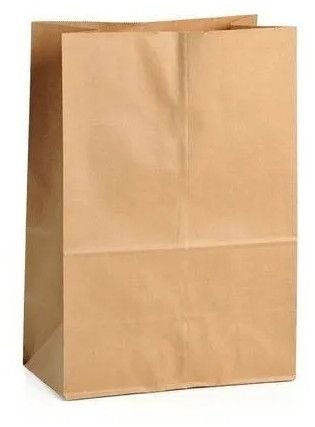 Brown Paper Grocery Pouch
