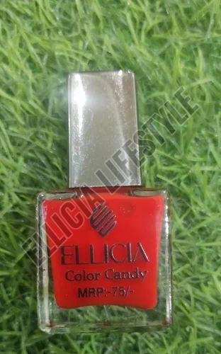 Ellicia Candy Red Glossy Nail Polish