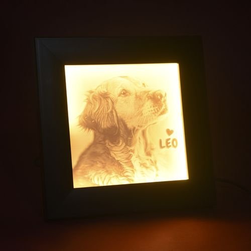 Custom LED Lithophane Photo Frame