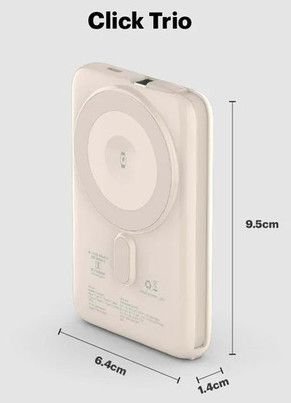 Stuffcool Click Trio 10000mAh Magnetic Power Bank