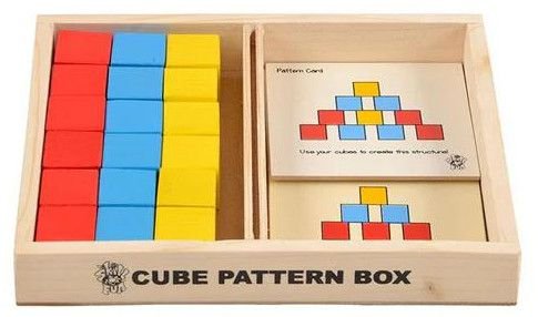 Cube Pattern Box Wooden Educational Toy