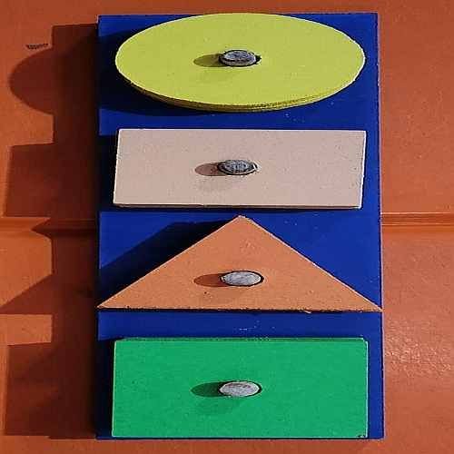 Multicolor Wooden Shape Sorter Puzzle