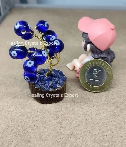 Decorative Mini Evil Eye Crystal Tree