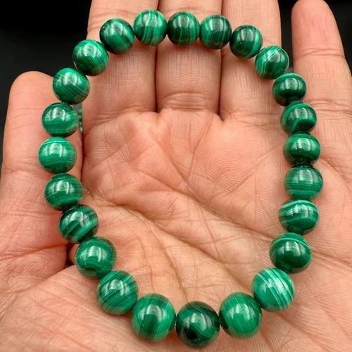 Malachite Aaa Natural Beaded Gemstone Bracelet