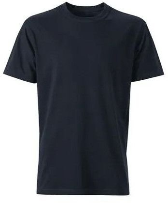 Mens Black Round Neck T-Shirts
