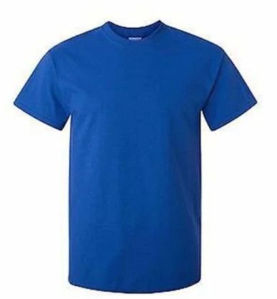 Mens Royal Blue Round Neck T-Shirts
