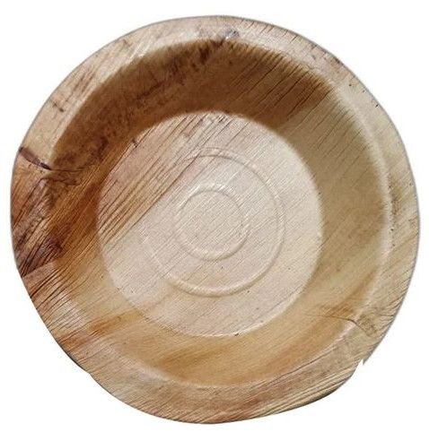 4 Inch Areca Leaf Round Bowl