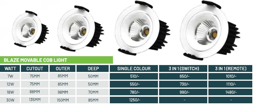 Blaze Moveable Cob Light