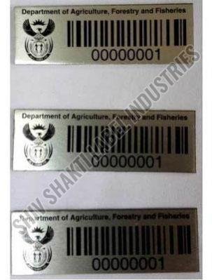 Metallic Barcode Label