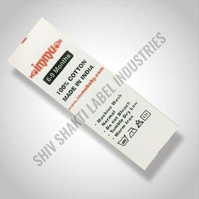 Printed Polyester Label