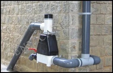 Installation of Filter to down Water PVC Pipe