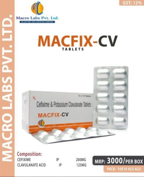 CEFIXIME200MG+CLAVULANIC ACID 125MG TAB