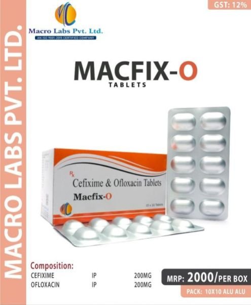 CEFIXIME200MG+OFLOXACIN 200 MG TABLETS