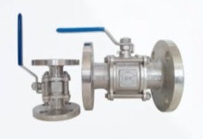 PN40 Wcb Flanged Three Piece Ball Valve