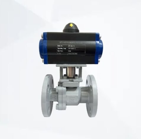 Pneumatic Single Acting Actuated Two Piece Ball Valve