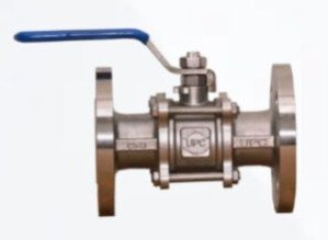 SS304 Flanged Three Piece Ball Valve